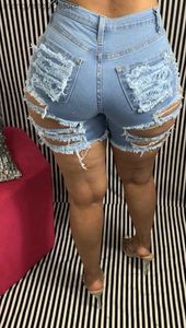 Dames shorts Hot Sale High Taille gescheurde denim shorts For Women Fashion Sexy Stretch Shorts Jeans Trendy Skinny Shorts S-2XL Drop verzending T230515