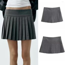 Shorts pour femmes ICCLEK 2024 College Style plissé taille haute pantalon mini jupe magasin officiel fournisseur mode femme vêtements