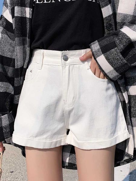 Shorts pour femmes Jean Denim femmes pantalon mode coréenne taille moyenne courte décontracté offre spéciale haute rue femme poche 240329
