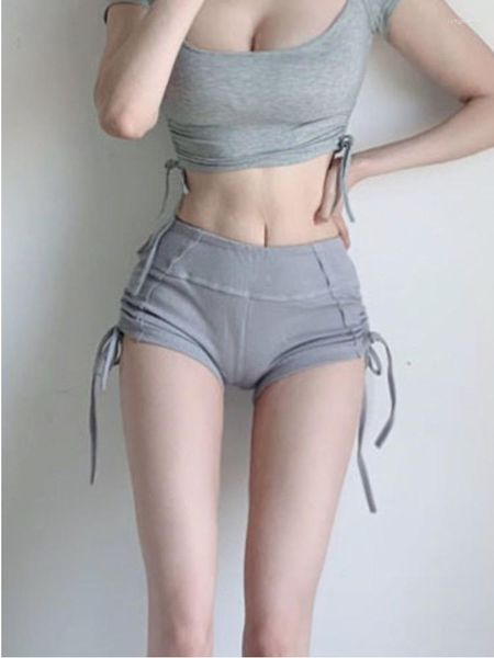 Shorts pour femmes coréen sexy 2023 été Spirng mode femmes tricot élasticité Europe mince cordon hauts fille femme U052