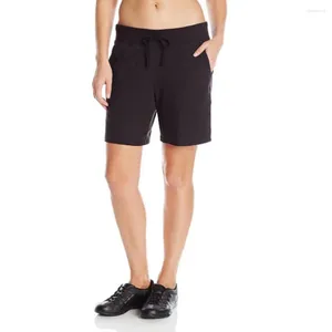 Dames shorts Lady Short Pants Stijlvolle zomer met trekkoord-taille zijzakken Slim passend voor yoga jogging gym anti-positie