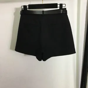 Damesshorts met letterriem, A-lijn, hoge taille, zoete en pittige minirokbroek met grote zakken