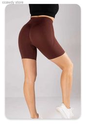 Pantalones cortos para mujer LMTD Nuevos deportes Capris Cintura alta Desnudo No se siente incómodo Hilo Pantalones de yoga ajustados Fitness PeachH24129