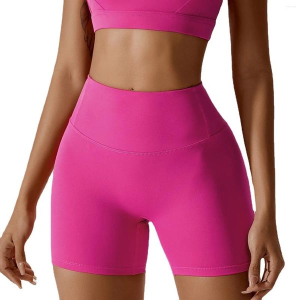 Shorts Pour Femmes Lycra Pour Femmes Fitness Yoga Femmes 2023 Vêtements D'entraînement Sportswear Court Gym Mujer Sport Femme Rouge