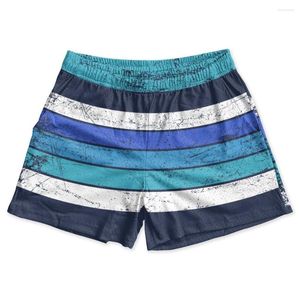 Damesshort Mesh Zwembroek Blauw Gradiënt Dik lijnontwerp Zomer Surfen Zwemkleding Klassiek Mode Comfortabel Damesstrand