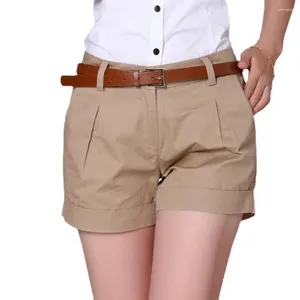 Dames shorts mini stijlvolle zomer met knoopafsluiting zijzakken midden taille losse fit casual korte broek voor dames