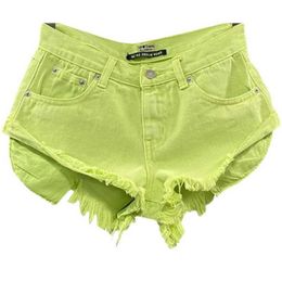 Dames shorts nieuwe zomerse mode persoonlijkheid fruit grn jeans mujer denim shorts vrouwen