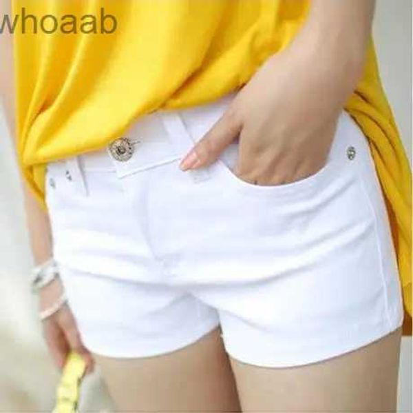 Shorts pour femme Nouveau été femmes Jeans décontractés Shorts dames solide blanc noir Denim Shorts femme mince loisirs Denim Shorts Feminino YQ240108