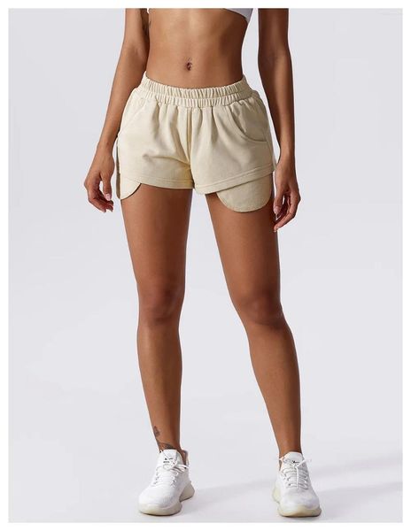 Shorts pour femmes PMWRUN Lâche Casual Sports Sweat-shirt Été Sauvage Séchage rapide Pantalon de gymnastique Danse Yoga