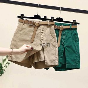 Shorts pour femmes Short décontracté en coton pur pour femmes en 2023 vêtements d'été version coréenne pantalon trapèze polyvalent femme'syolq