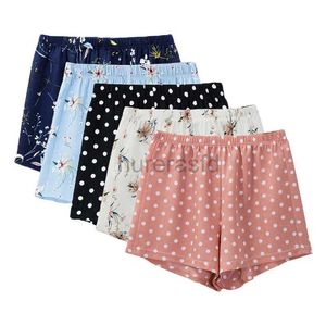 Damesshorts S-5XL Floral Chiffon Summer Dames shorts Casual losse Polka Dot Koreaanse mode Harajuku Beach Girls Shorts D240426