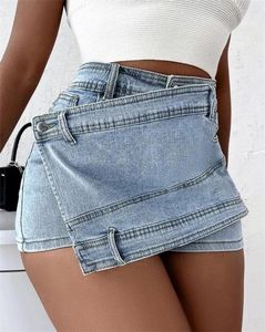 Damesshorts S-5XL Dames Zomerjeans Rokken Hoge taille Slanke denimculottes