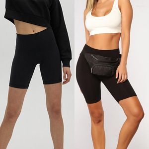 Shorts voor dames verkopen mode sexy dames fietser hoge taille fitness casual korte zwarte athleisure fietsen bodycon