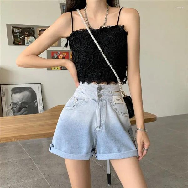 Shorts pour femmes Pantalons courts pour femmes à porter graphique longs femmes denim jeans noirs tenues de style coréen y2k harajuku décontracté prix bas XL