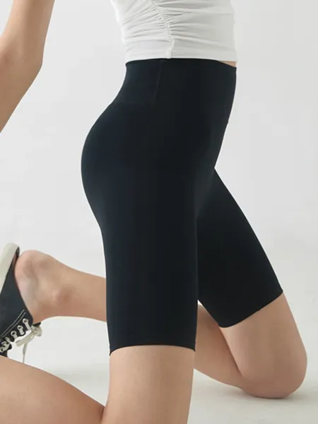 Shorts Pour Femme Mince Sport Pour Les Femmes 2023 D'été Taille Haute Mi-cuisse Moulante Mode Pantalon Court Femme Streetwear Sous-Vêtements