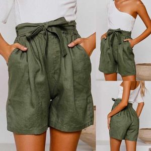 Dames shorts Solid Color Loose Summer 2024 Lady Pocket Home Pants Plus Size Fashion Casual Sports Trousers for Women