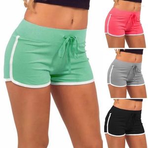 Shorts pour femmes Sports Femmes Été Élastique Couleur Candy Anti Vidé Skinny Casual Lady Taille Beach Pantalon court