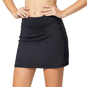 Dames shorts Summer Fitness Sports dames korte rok sexy mode buik solide bodem plus size strand badmode in een kooi -gym