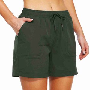 Damesshorts Zomer Outdoor Droog water Atletisch Wandelen Snelshorts Damesshorts Trainingsbroek Fietsshorts Dames met vullingL2402