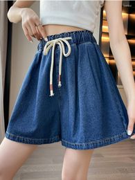 Vrouwen Shorts Surmiitro M-6XL Plus Size Denim Vrouwen 2023 Zomer Koreaanse Mode Losse Hoge Taille Korte Broek Jeans Vrouwelijke