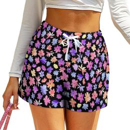 Dames shorts levendige Dity Floral High Tailed Sexy Ladies Streetwear Oversize Short Pants Summer Pattern Bottoms