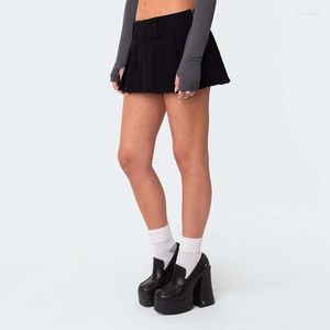 Short femme Vintage jupe plissée femmes taille basse Kawaii Mini jupes mode coréen uniforme scolaire Harajuku Streetwear été