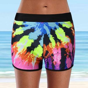 Damen-Shorts, tailliert, zum Schwimmen, Kordelzug, hoch, Strand, Sommer, Sporthose, Damen-Board-Bademode, Tankinis-Set