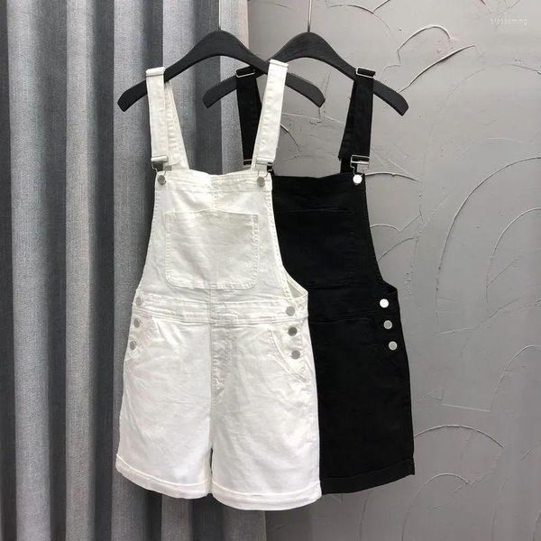 Shorts pour femmes salopette en jean blanc pour femmes fille jarretelle combinaison pantalon tenues de vacances printemps été Streetwear Y2k vêtements