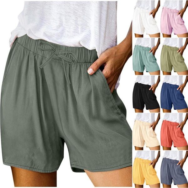 Shorts pour femmes printemps été coton uni Li Nen avec pantalon Sexy fendu ensemble cloche bas pour les femmes