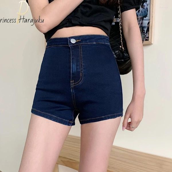 Pantalones cortos para mujer Mujeres Denim Stretch Push Up Slim Hips Jeans Elásticos Recto Femenino Casual Verano Mujer Plus Tamaño