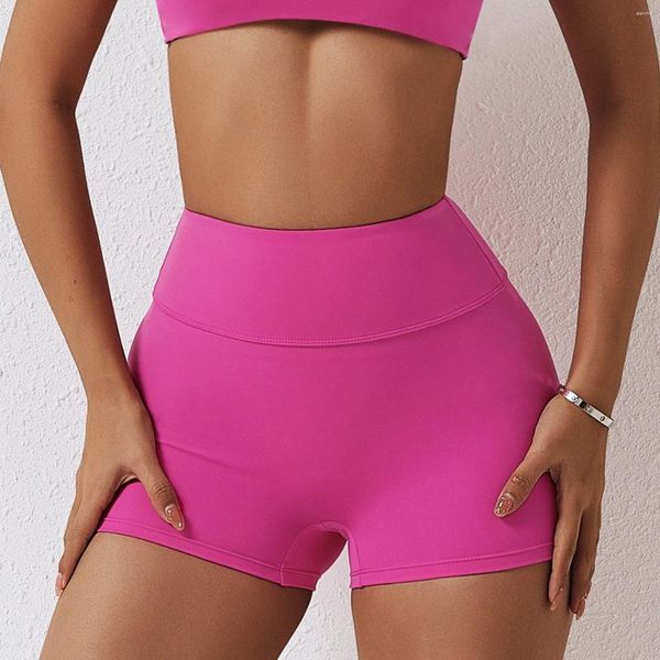 Shorts Femmes Femmes Mode Solide Yoga Leggings Push Up Taille Haute Mini Pantalon Court Booty Gym Vêtements Athlétique Course Sport