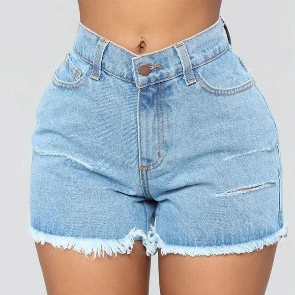 Short féminin Femmes hautes taille 2024 Jeans d'été plage décontractée fond sexy slim denim Mujer Femme