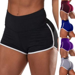 Pantalones cortos para mujer, pantalones cortos deportivos de cintura media, ajustados, elásticos, para verano, para correr, ejercicio, entrenamiento