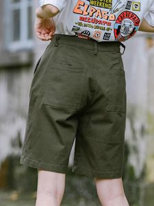 Shorts pour femmes Cargo vert armée pour femmes Été de pantalons féminins Mouvement japonais facile Fat Mm Tailles plus grandes 5 Points
