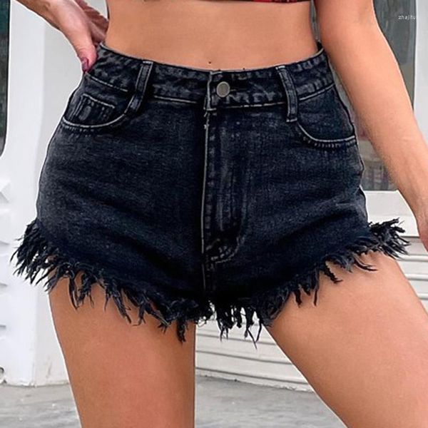 Short femme grande taille Sexy Denim fille 2022 taille haute mince maigre hanches Stretch jambe longueur jean serré femmes