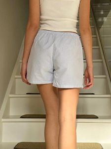 Shorts pour femmes Femmes S Plaid Court Cordon Élastique Taille Haute Jambe Large Casual Plage