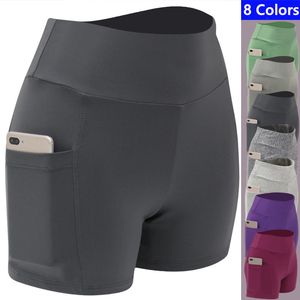 Pantalones cortos para mujer Pantalones cortos de yoga para mujer Pantalones deportivos para correr Cinco pantalones Gimnasio Ciclismo Jogging Base de entrenamiento High Stretch Plus Size Fitness Pants 230711