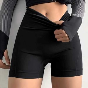 Damesshorts Dames naadloze veiligheidsshorts Yogabroek Dames beschermende shorts onder de rok Hoge taille Sexy sport push-up boxershorts