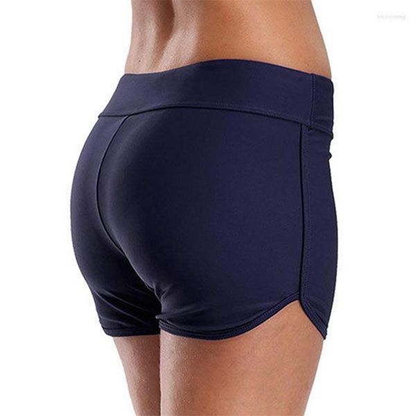 Pantalones cortos de mujer, pantalones de baño lisos de verano para mujer, traje de baño con parte inferior de Bikini, traje de baño individual, Tankini de baño para playa