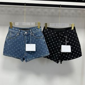 Dames shorts shorts dames jeans ontwerper denim shorts brief strass pants ontwerp sexy dames zomers korte broekkleding 2024
