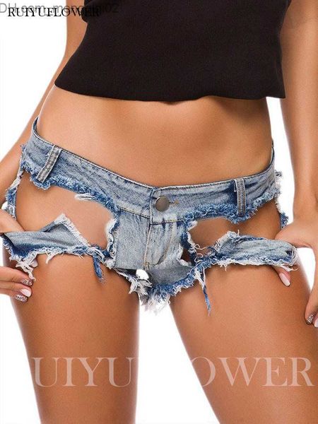 Shorts pour femmes Shorts pour femmes Lady Discothèque Denim Été Sexy Taille Basse Pantalon Pole Dance Beach Yoga Party Sport Mini Jean Femmes Performance Vêtements Z230704