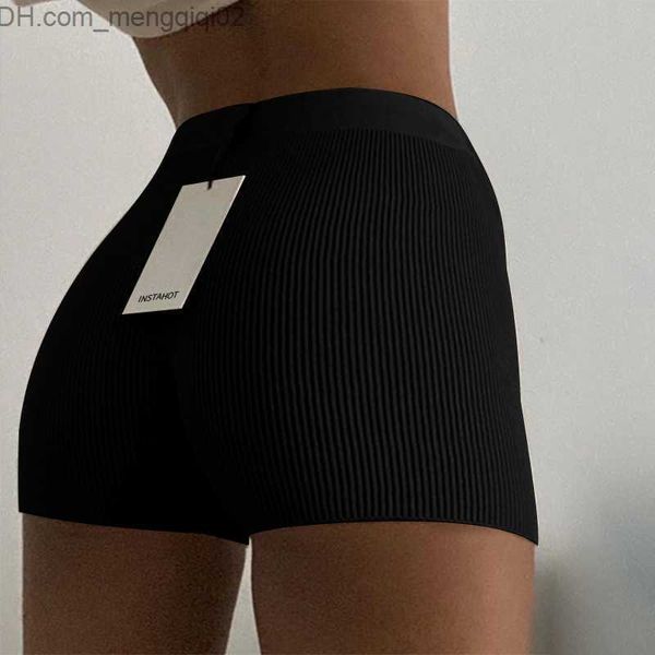 Shorts pour femmes Shorts pour femmes Taille haute Sport Summer Booty Élastiqué Sexy Ladies Spandex Training Gym Mini Skinny Fitness Short Z230704