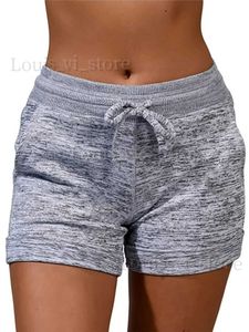 Shorts pour femmes Shorts de taille élastique solide et taille plus surdimensionnaires Summer Gym Fitness Jogging Hot Pants Pantalons Sweat Pants T240227