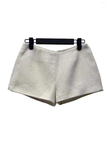 Pantalones cortos para mujer Mezcla de lana Tejido tejido Moda casual 2024 Verano 1030
