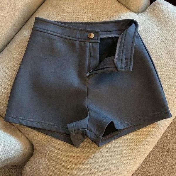 Shorts pour femmes XS-2XL femmes décontracté été femme pantalon court haut bouton solide mince mode Sexy dames pantalon vêtements Hw50