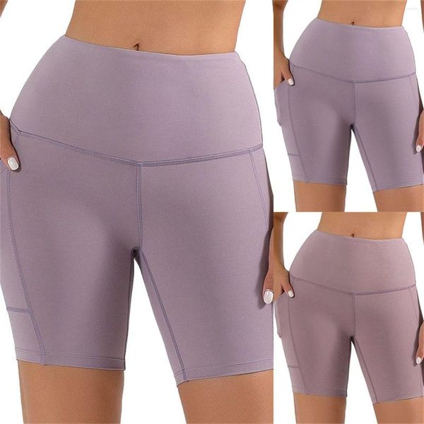 Pantalones cortos de mujer Yoga Capris Tight Pocket Ciclismo Pantalones Primavera / Verano High Dolphin Mujeres Bike Leopard Compression