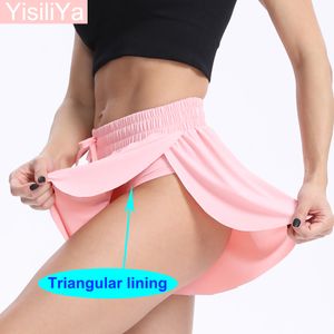 Pantalones cortos de mujer Falda de yoga Corta para mujer Deporte Correr Tenis Atlético Ocio Culottes Entrenamiento de gimnasia Skorts Sexy Lovely Beach Dress Fitness Summer 230728