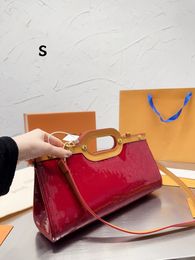 Damesschoudertas Designer Design Nieuwe lakleren Handtas Zero Wallet Gift Box verpakking