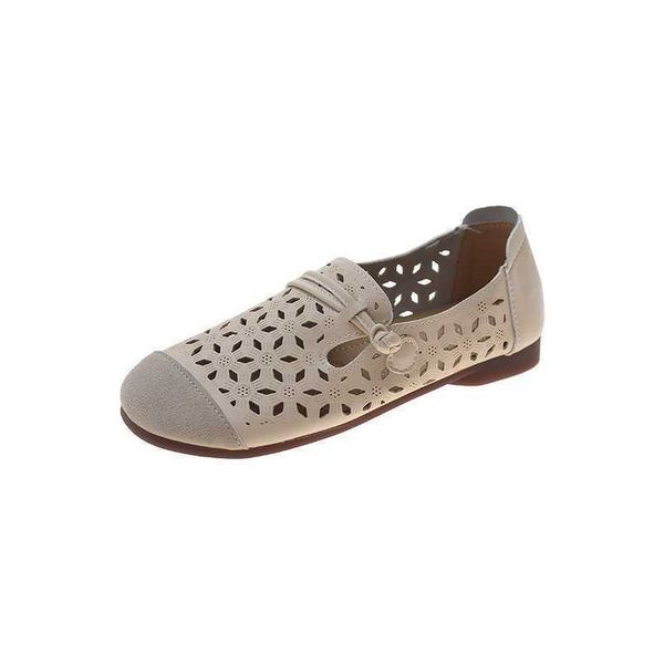 Chaussures simples pour femmes printemps automne célèbre Style familial carré découpé chaussures pour femmes confortables talons bas plats 210611