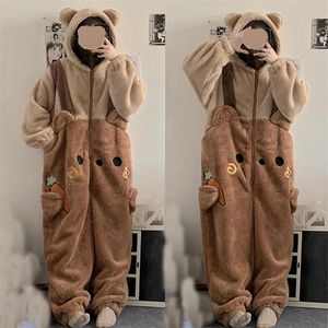 Femmes sommeil salon flanelle Anime Onesie adultes Animal Pijama pyjamas ensemble femmes hommes Cosplay Halloween dessin animé pyjama hiver 311e